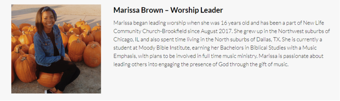 Marissa Brown worship leader